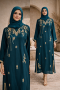 Maira Crystal Silk Kaftan